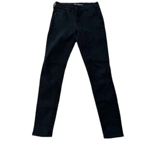 Old Navy Rockstar Mid-Rise Women's Black Skinny Denim Jeans Size 4 Tall GUC